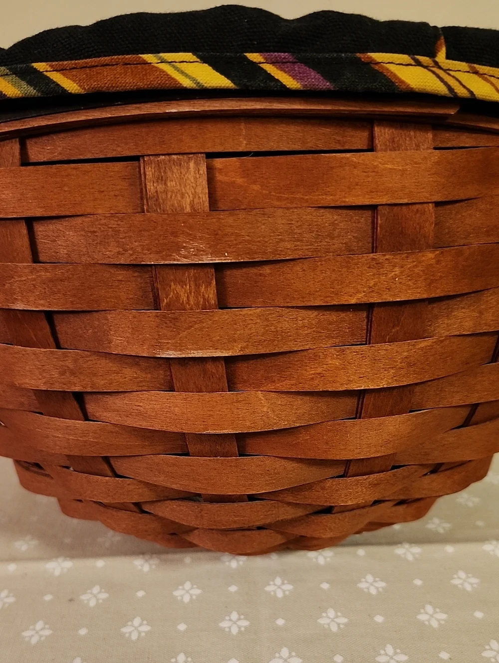 Longaberger Large Autumn Treats Basket with Wrought Iron Spider Legs